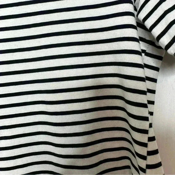 H&M  Mama Maternity Shirt Striped White & Black Size Medium - Picture 14 of 16